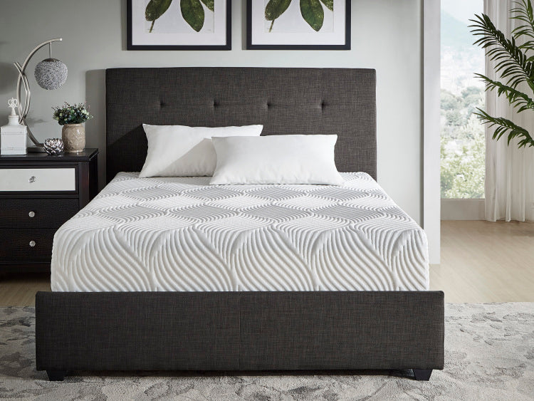10 Inch Queen Size Bed Mattress Gel Infused Memory Foam Mattress, Firm, White, Mattress In A Box