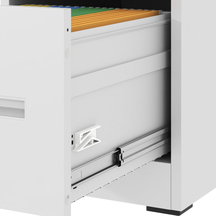 2 Drawer File Cabinet With Lock Metal Vertical File Cabinet Office Home, A4 Legal Letter Size Narrow File Cabinet Locked,Assembly Required
