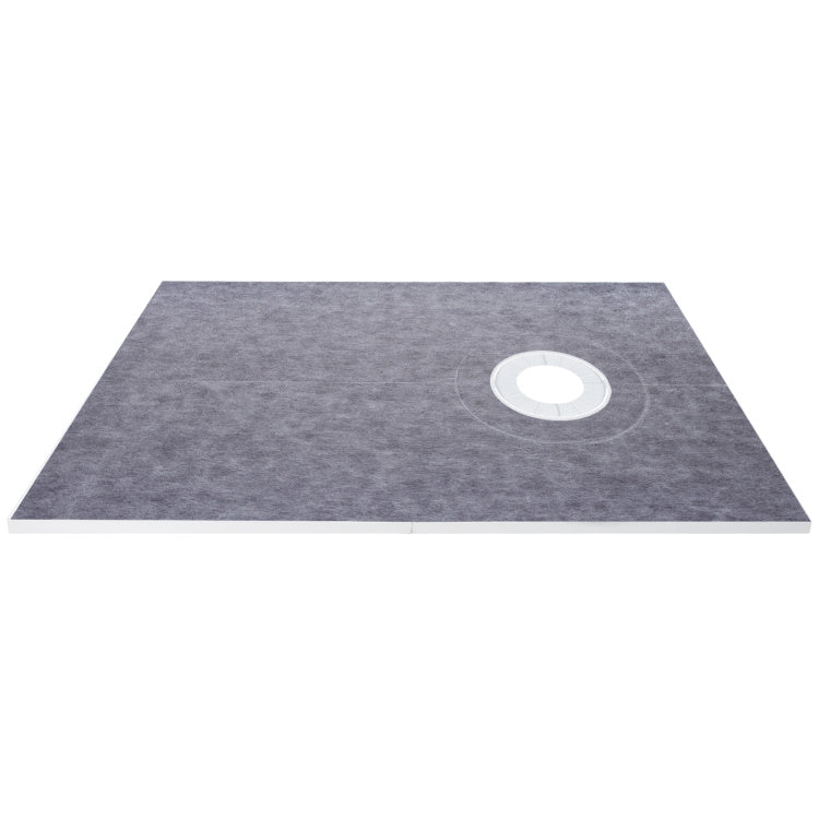 Shower Curb Kit 38" X 60" Watertight Shower Curb Overlay With 4" Pvc Offset Bonding Flange, 4" Stainless Steel Grate, 2 Cuttable Shower Curb And Trowel, Shower Pan Slope Sticks Fit For Bathroom
