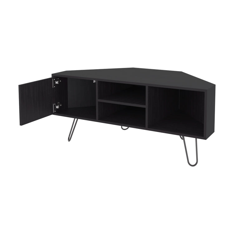 Fredonia Tv Stand 65" With A Door And Open Storage, Wengue