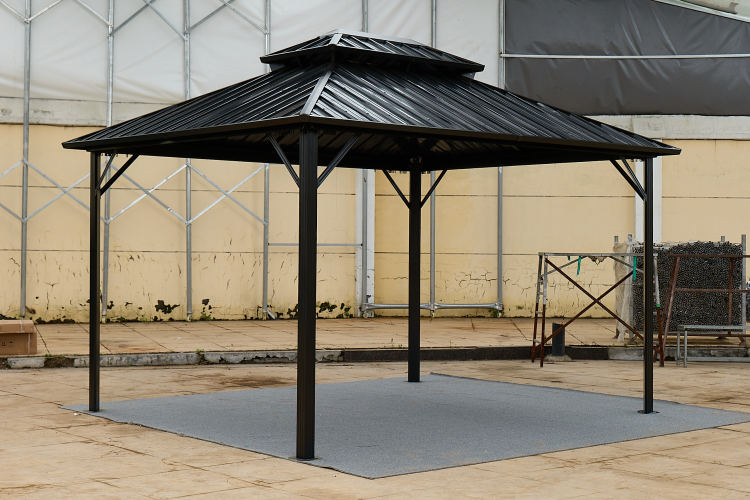 10*10 Color Steel Tile Double Roof Pavilion Gazebo