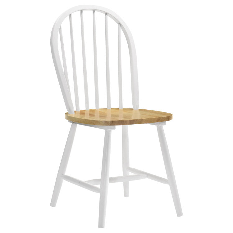 Greer Natural Brown And White 5 Piece Dining Set