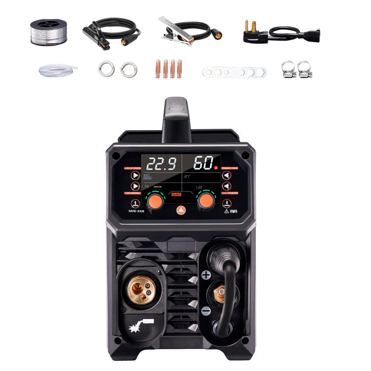 Pro Mig Welder 250A Pluse Mig Welding Machine 5 In 1 Synergic Welder Machine