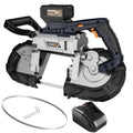 5 Inch Cordless Bandsaw, Maxxt 20V Brushless Power Band Saw, 4Ah Battery, 6 Speeds Adjustable, Not Hot Sparks When Cutting Metal, Portable Band Saw For Deep Cut