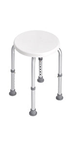 Shower Chair For Inside Shower, Adjustable Height Shower Stool, Non Slip Bench Bathtub Seat Stool For Elderly Disabled Adults Handicap, 300 Lbs Capacity