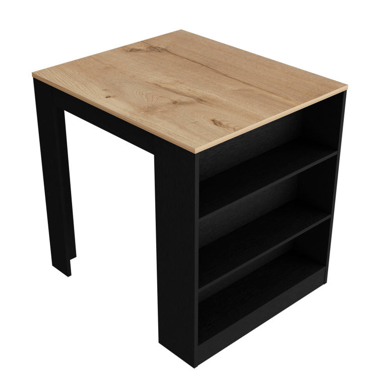 Alameda Kitchen Island, Three Drawers Concealed