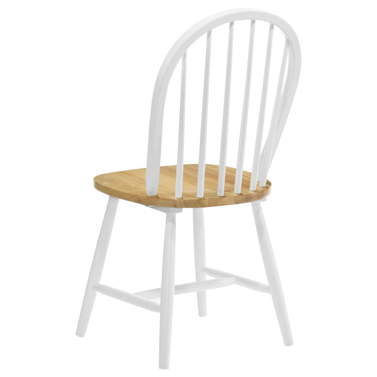 Greer Natural Brown And White 5 Piece Dining Set