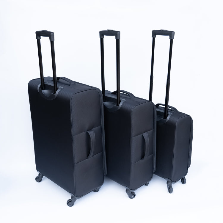 Oxford Cloth Suitcase Black No Password Lock