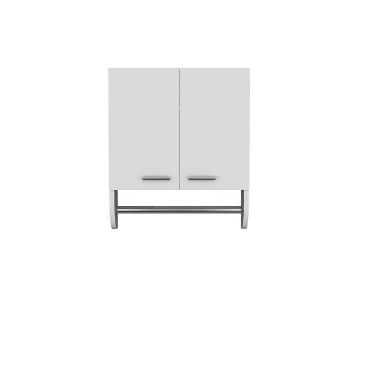Optim Medicine Cabinet With Towel Holder 17.4" Wide Medice Cabinet Organizer With Two Interior Shelves And Tower Holder For Bathroom, Kitchen, Mudroom