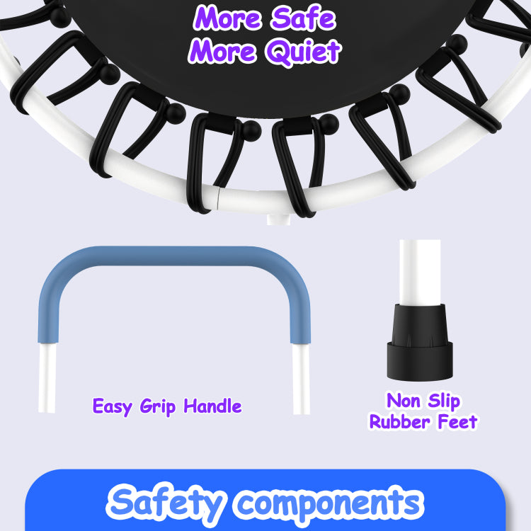 28Inch Toddler Trampoline For Kids 1 Year Plus With Handle, Baby Gifts For Boys And Girls, Indoor And Outdoor