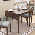 29" 45" Extendable Dining Table For 4, Folding Kitchen Table With Rubberwood Legs, Space Saving Dinner Table For Living Room, Kitchen, Dining Room, Small Space Only Table