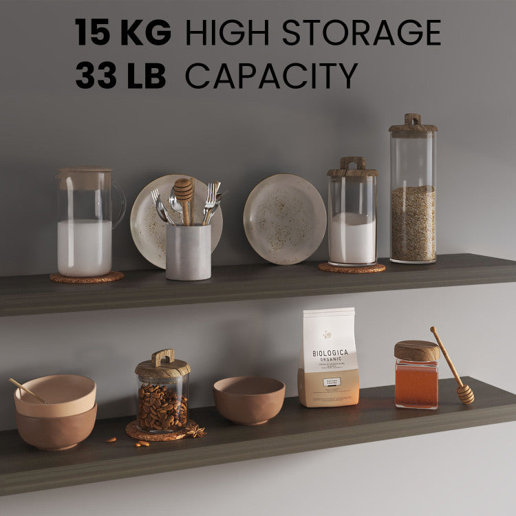 Ecco 47" Wide Floating Shelves Set Of 2, Shelves For Wall Decor For Bedroom, Bathroom Storage Shelves, Book Shelves For Living Room