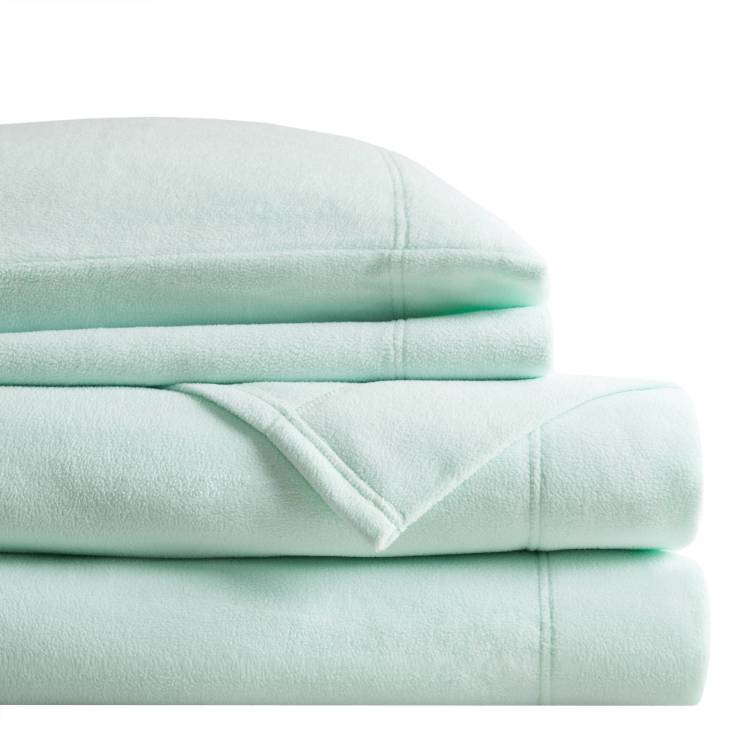 4 Pcs Queen Sheet Set Aqua