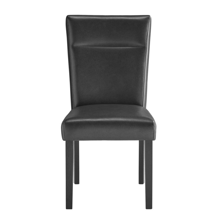 Black Dining Table And 4 Charcoal Dining Chairs