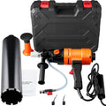Diamond Core Drilling Machine, 4In Handheld Wet Concrete Core Drill Rig, 1100 2400Rpm Two Speed & 1 1 4" Thread & 2 Bubble Levels, 3 4In Drilling Diameter For Concrete Brick Block Stone, 1500W