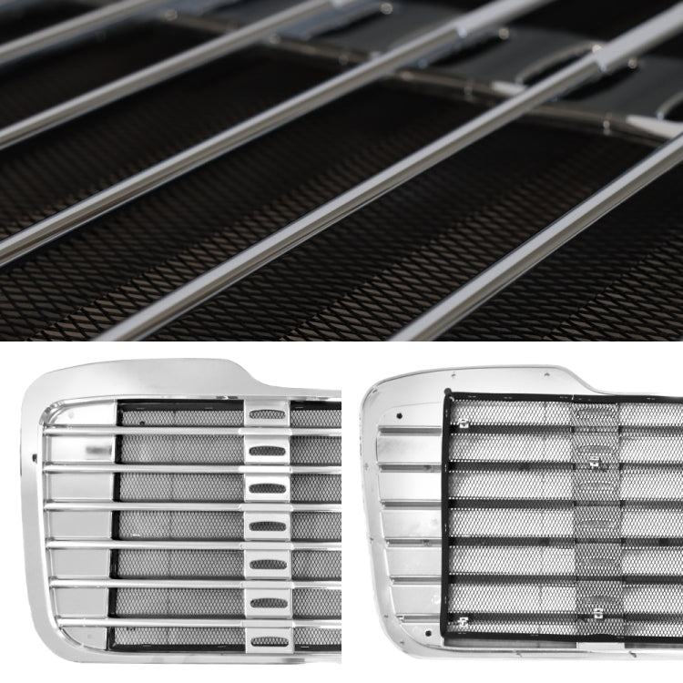 Complete Chrome Plated Front Grille Compatible With Freightliner M2 2003 2015 Trucks