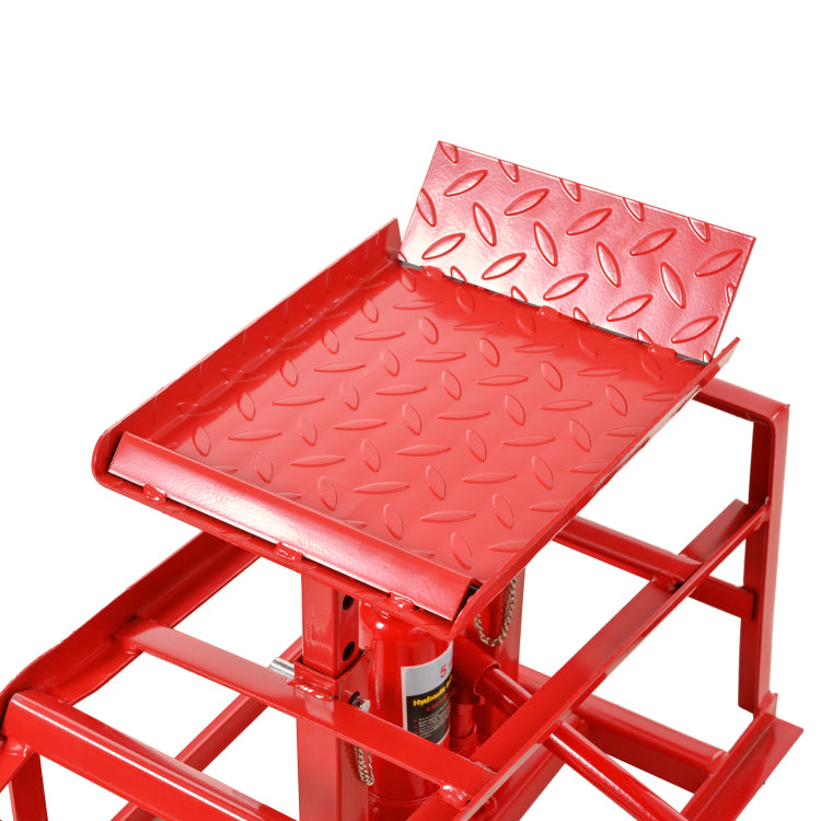 5 Ton Lifting Force Auto Car Truck Service Ramps Lifts, Garage Car Lift Hydraulic Ramps,Automotive Hydraulic Lift Repair Frame Lift 2 Pack Red Color