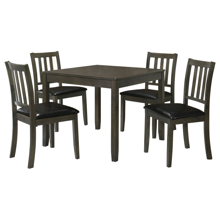 Rowland Charcoal 5 Piece Dining Set