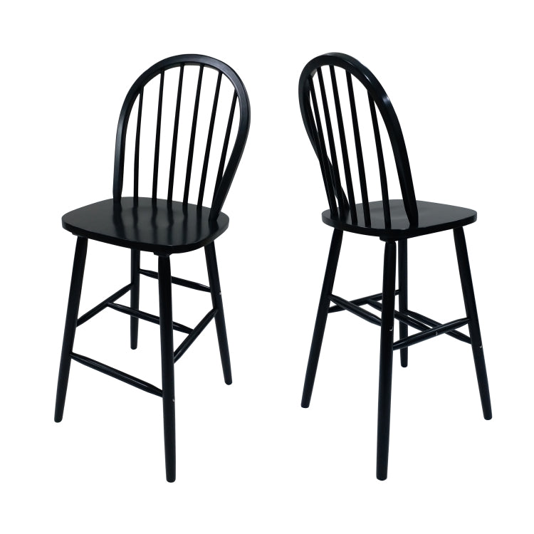 BARSTOOL black - rubber wood