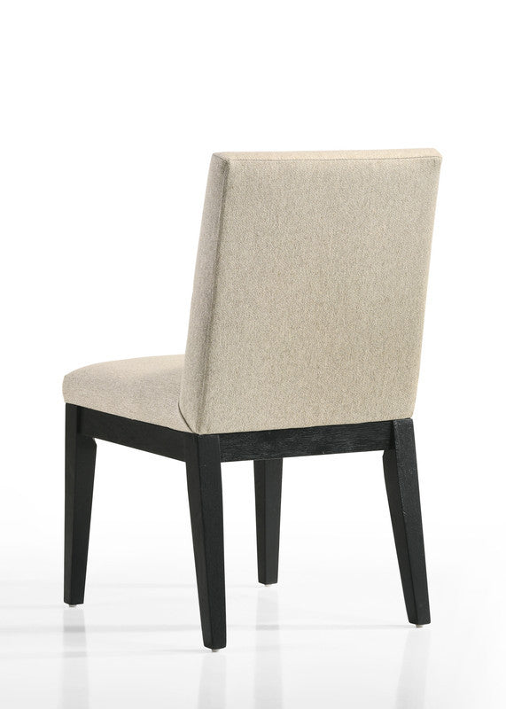 Jacopo Set Of 2 Beige Contemporary Fabric 19"W Dining Chair