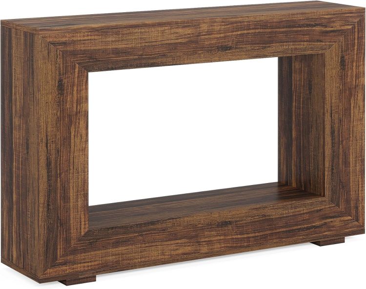 47 Inches Wooden Console Table, Narrow Long Wood Sofa Table, Living Room Table Entryway Console Table