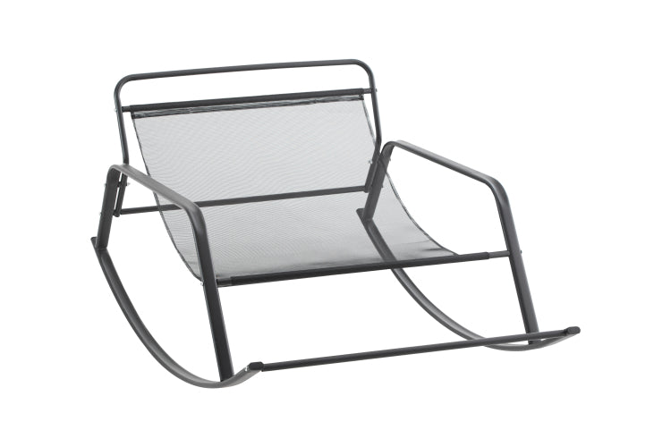 Rocking Chair With Extra Wide Technical Leather Upholstered Gliding Chair Boucle Reclining Chair, Modern Accent Chair For Living Room Nursery Bedroom White