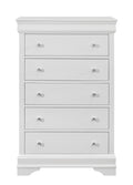 Shaker Crocodile Metallic White Chest