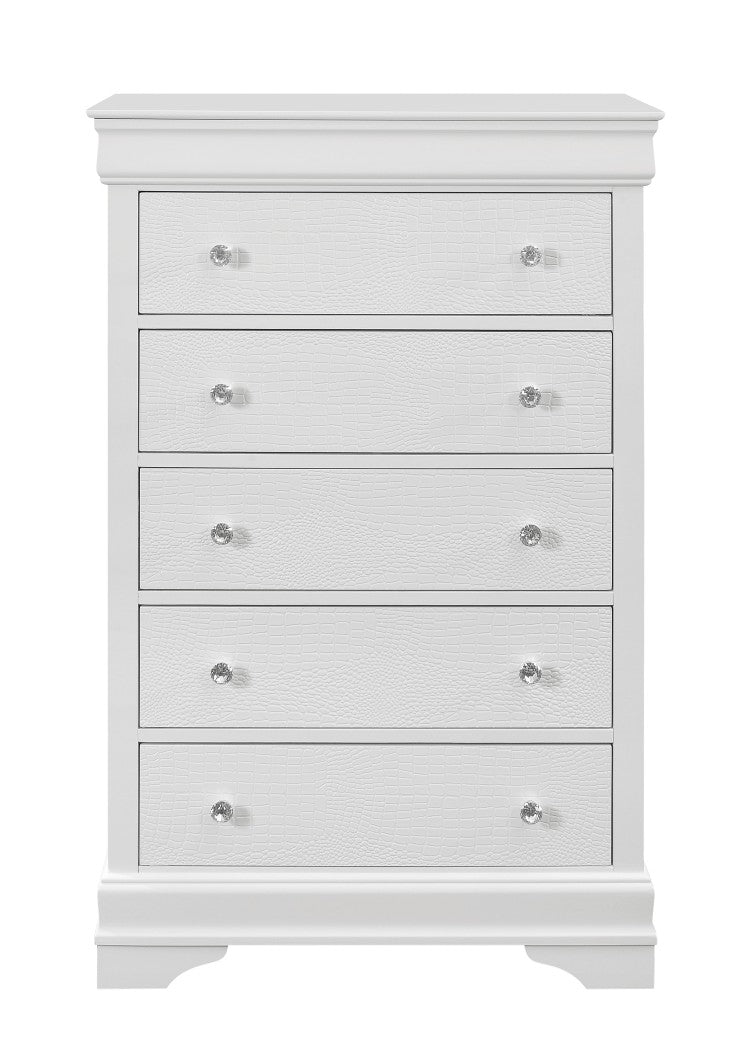 Shaker White Queen 5Pc Bedroom Set