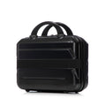 14" 20" 2 Pcs Set In Abs Spinner Wheel Luggage, With Combination Lock,14" Cosmetic Case Black