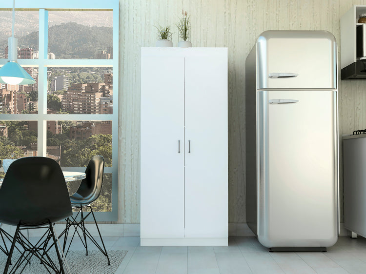 Albany,Double Door Pantry Cabinet, Five Shelves