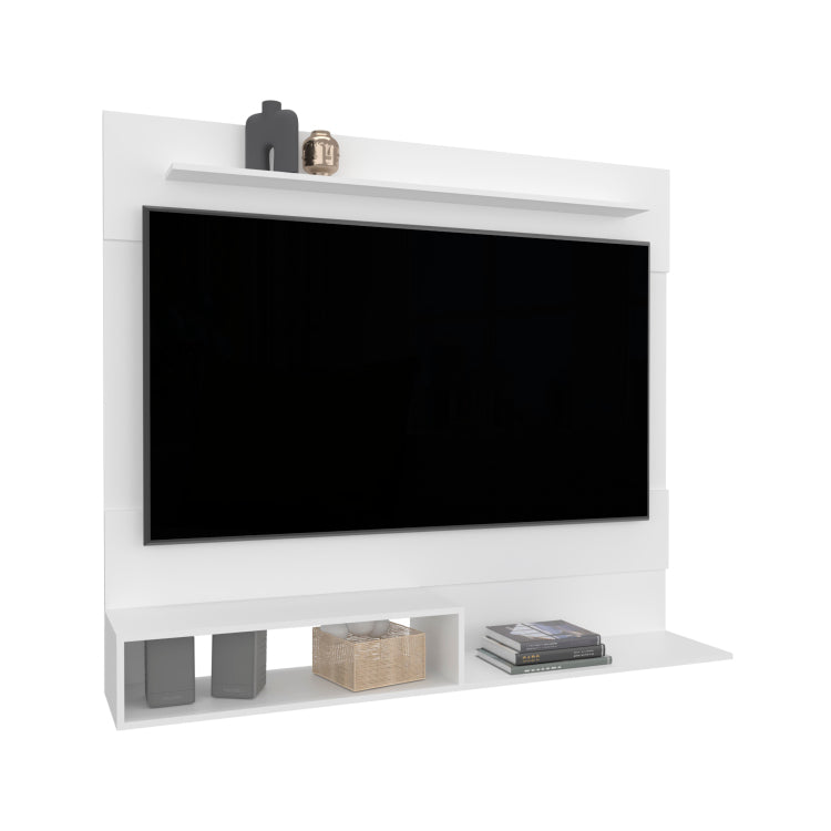 Floating Entertainment Center For Tv S Up 55", Space For Tv, One Superior Shelf, Two Shelves