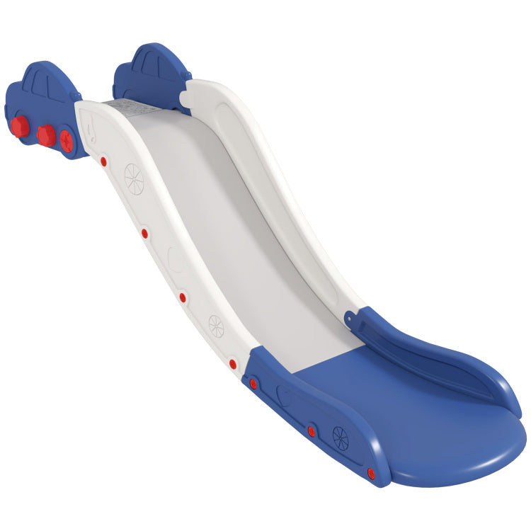 Qaba Toddler Slide, Couch Slide For Bed, Sofa, Extra Length Indoor Couch Slide For Toddler, Baby, Child, Easy To Assemble, Blue