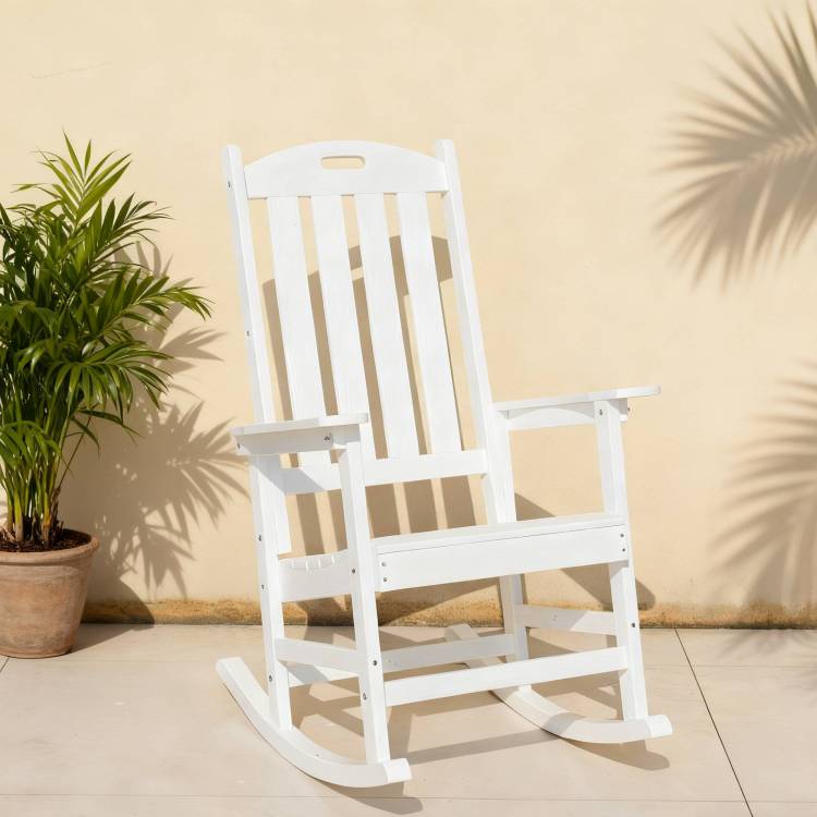 All Season Rocking Chair For Patio Leisure & Outdoor Lounge Area Relaxation Moments,Hips Material