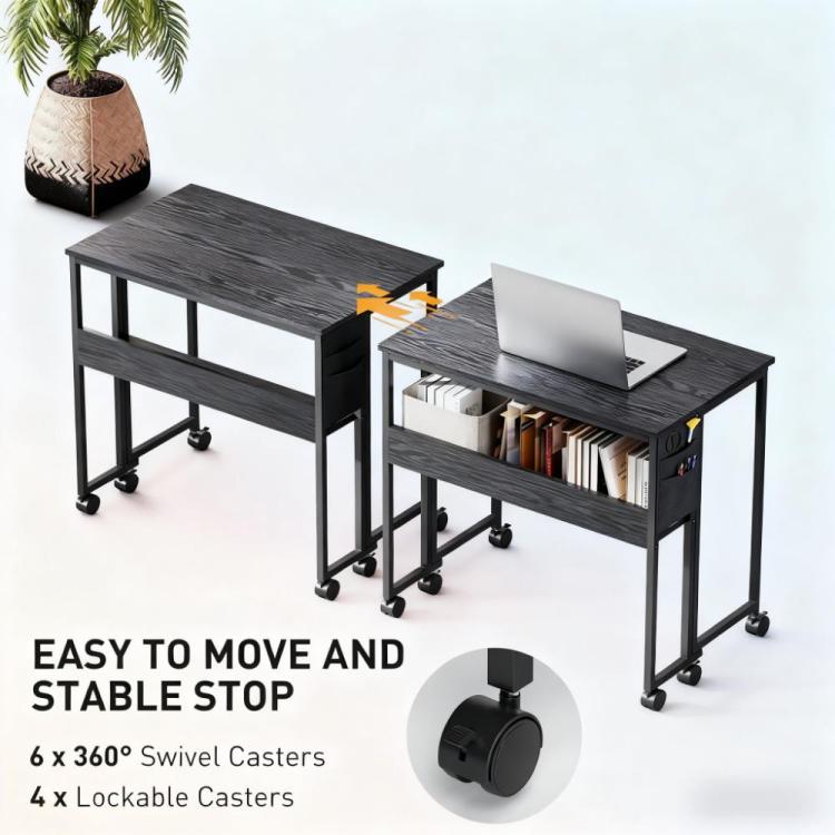 Foldable Desk With Storage Bag,Folding Computer Desk,For Small Spaces, Home Office