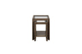 Nesting Tables With Glass Top Cocoa