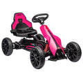 Aosom 12V Electric Go Kart For Kids, Outdoor Ride On Toy With Forward Backward Drive & Adjustable Speed, Gift For Child 3 8 Years Old, Pink