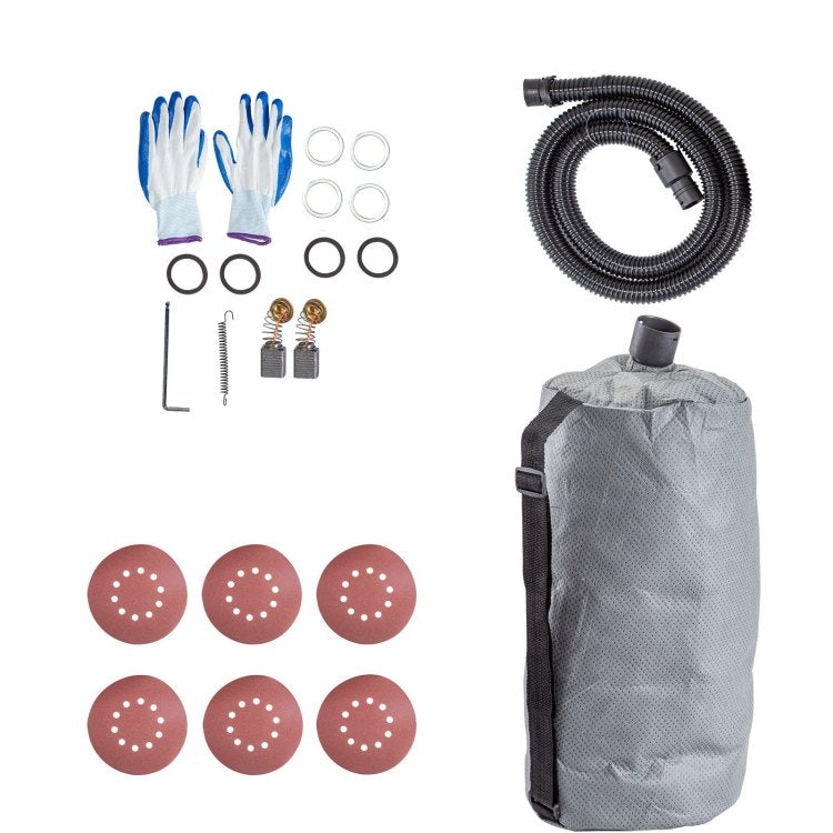 Drywall Sander 850W, Electric Drywall Sander, Variable Speed 800 1750 Rpm, Foldable Sheetrock Sander, With Telescope Handle, Electric Sander, With Led Strip Light And Vacuum Bag, Wall Sander