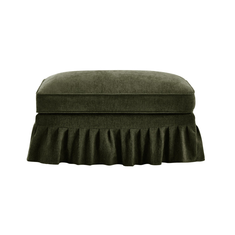 Ottoman Chenille Green