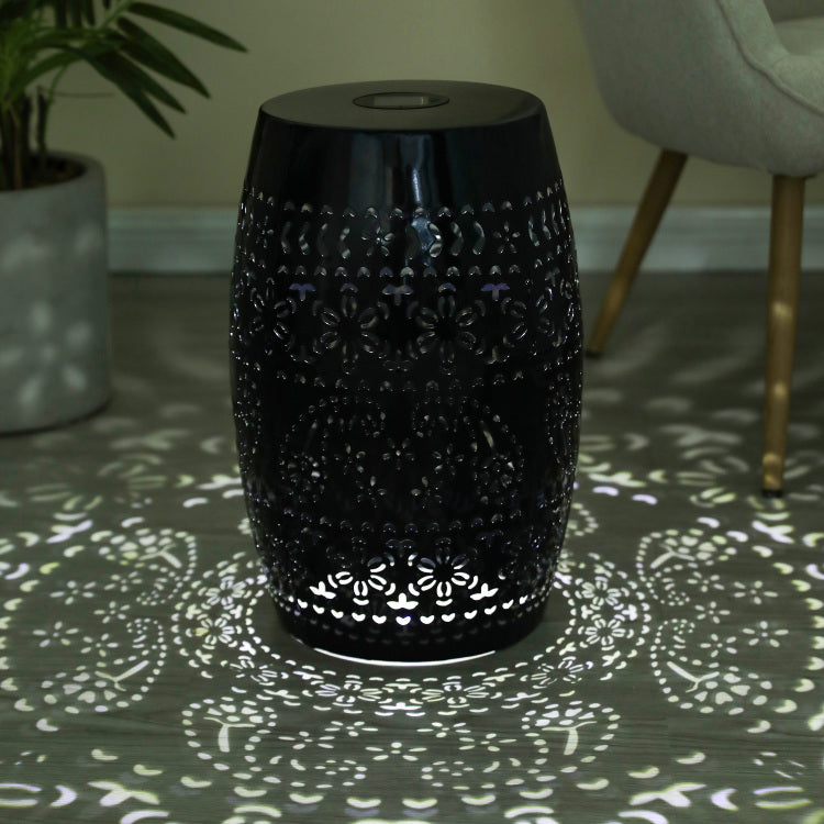Solar Side Table,Black Color