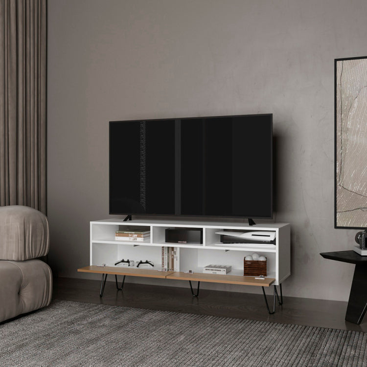 Glenns Ferry Tv Stand, Living Room, White Macadamia