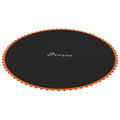 Soozier Trampoline Replacement Mat, Fits 12' Trampoline With 72 V Hooks & 5.5" Springs, Trampoline Mat With 8 Rows Of Stitching & Spring Pull Tool Spring & Frame Not Included , Orange