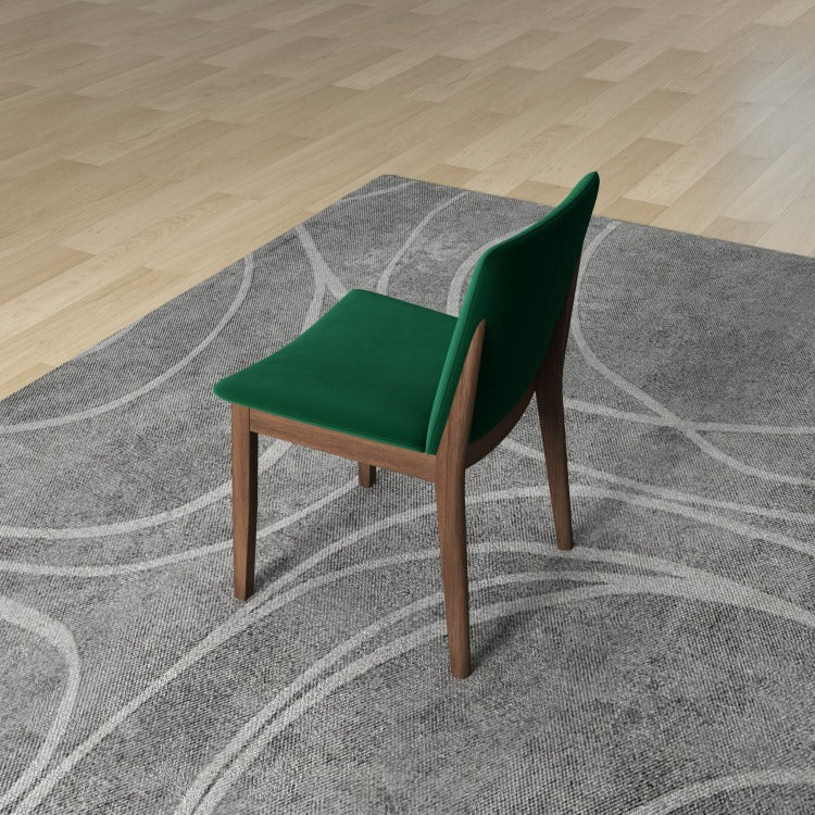 Laura Mid Century Modern Solid Wood Dining Chair Set Of 2