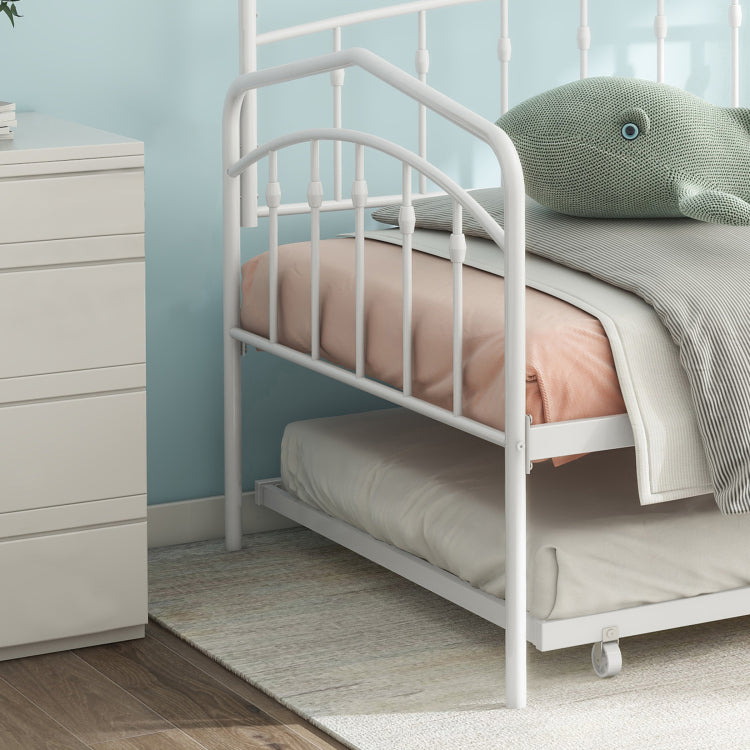 Fox Twin Daybed With Twin Trundle, White