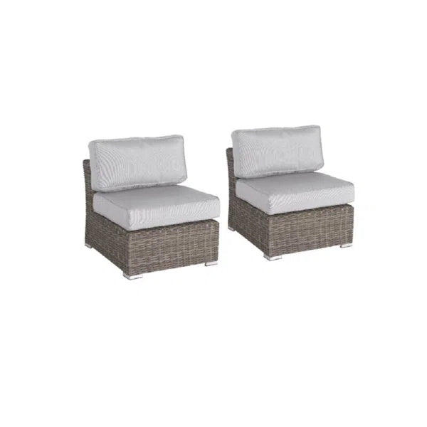 8 Person Outdoor Seating Group With Cushions Pre Assembled Sofa