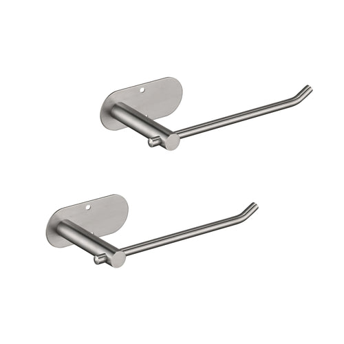 2 Pack Paper Towel Holder Self Adhesive Or Drilling, Stainless Steel Wall Mounted Paper Towel Holder For Kitchen, Bathroom