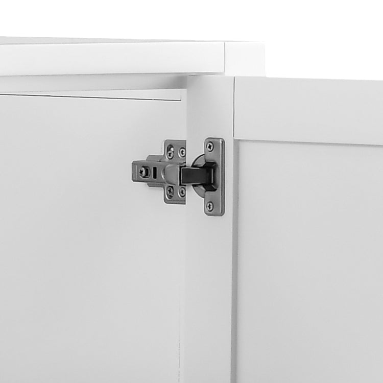 48'' Bathroom Vanity, Freestanding Vanity With Top, Solid Wood Frame Bathroom Storage Cabinet