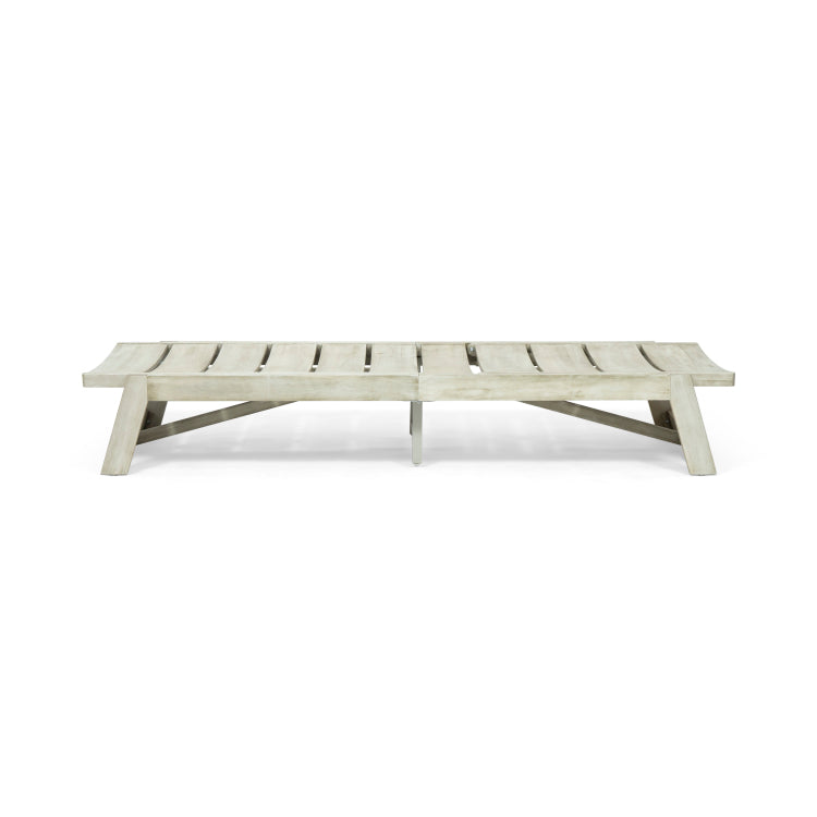 MAKI CHAISE LOUNGE grey - metal & wood