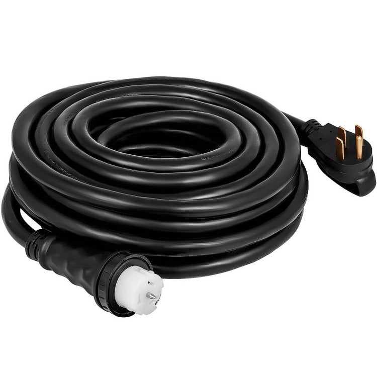 75Ft 50 Amp Generator Extension Cord 6Awg 3C 8Awg 1C Generator Cord 125V 250V Generator Power Cord N14 50P & Ss2 50R & Cs6364 Twist Lock Connectors
