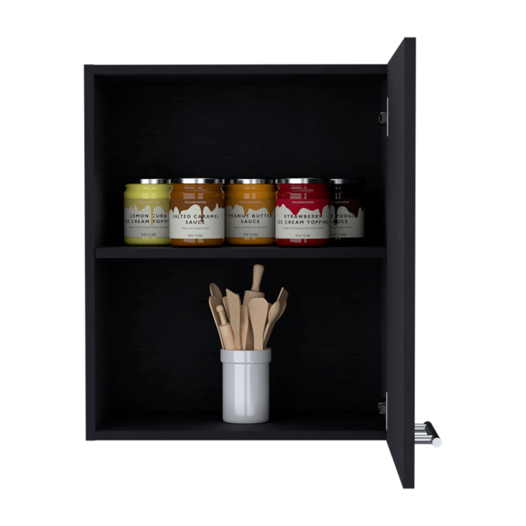 Wall Cabinet Dennard, Kitchen, Black