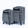 20 24 Two Piece Suitcase Suitcase Set Oxford Trolley Case Without Password Lock Universal Wheel Gray